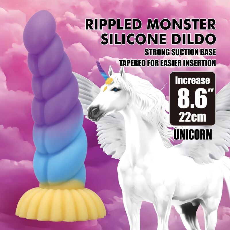 Power Monsters-Einhorn Tricolor Dildo Fantasy 22 cm · Sextoys (Bild 4)
