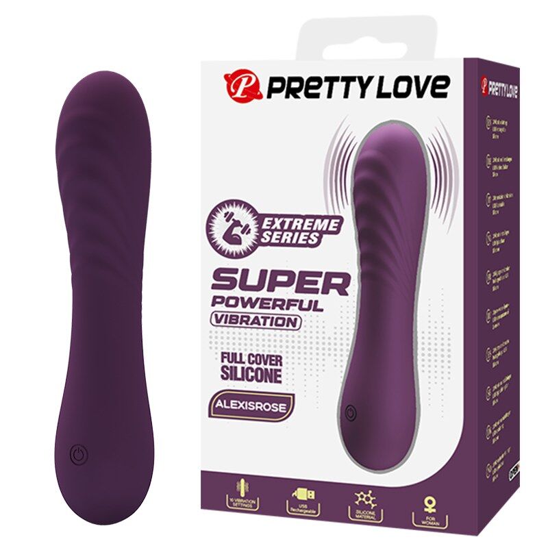 Pretty Love-Alexisrose Vibrator Wiederaufladbar 10 Funktionen Lila