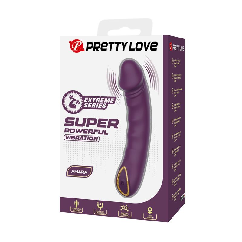 Pretty Love-Amara Vibrator Wiederaufladbar 10 Funktionen Lila · Vibratoren (Bild 5)