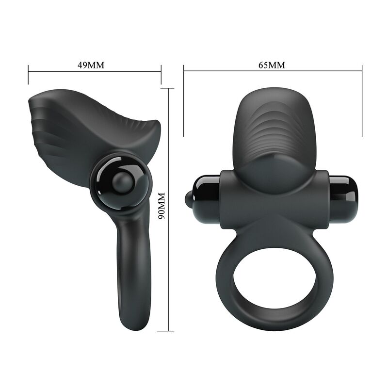Pretty Love-Adrien Ring Vibrator 10 Funktionen Schwarz · Sextoys (Bild 9)