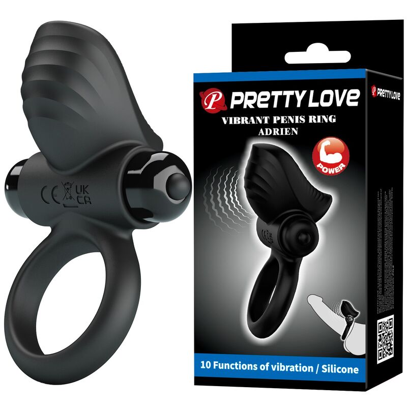 Pretty Love-Adrien Ring Vibrator 10 Funktionen Schwarz · Sextoys (Bild 10)