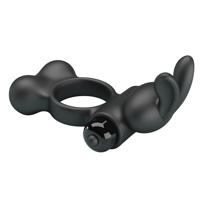 Pretty Love-Vibrationsring mit Stimulator Hase Schwarz · Sextoys (Bild 6)