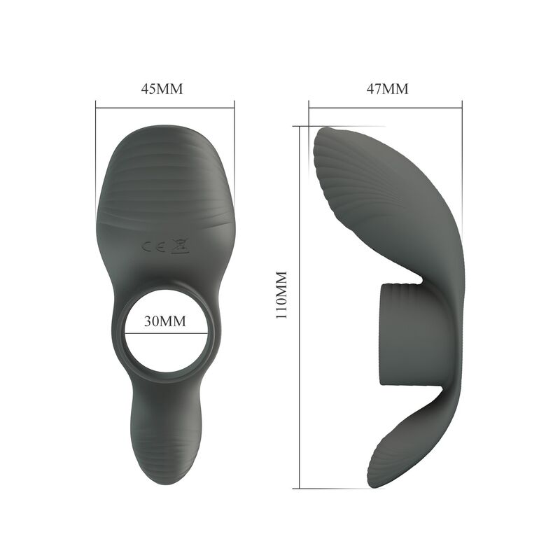 Pretty Love-Wiederaufladbar Vibrationsring mit doppelter Stimulation · Sextoys (Bild 9)