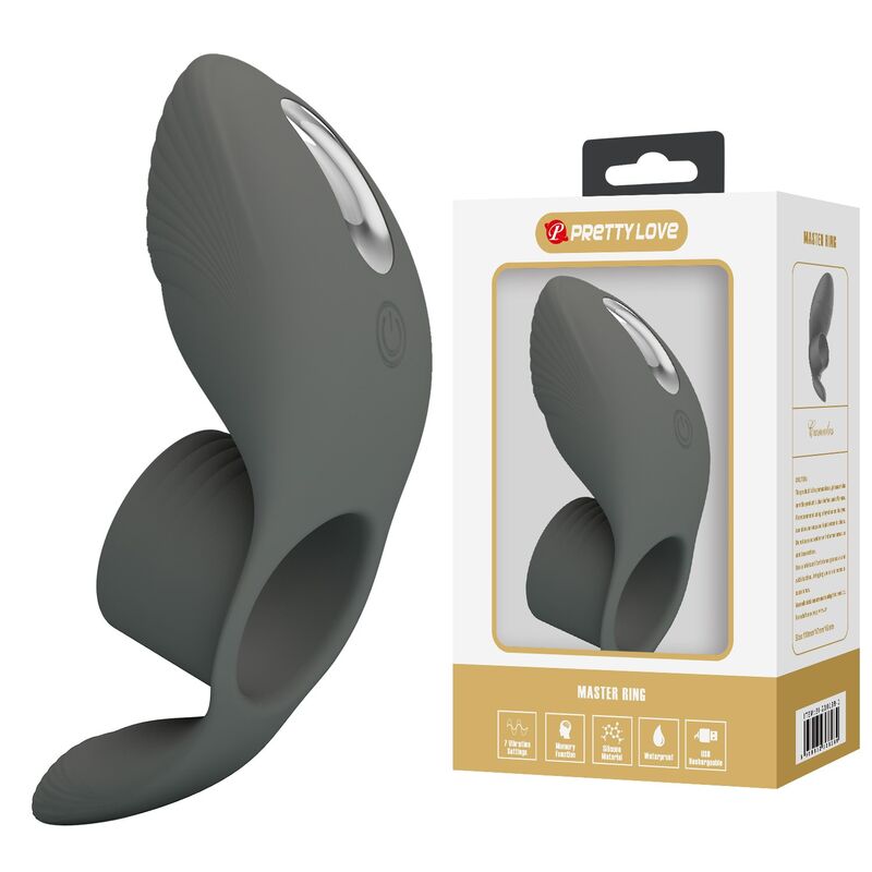 Pretty Love-Wiederaufladbar Vibrationsring mit doppelter Stimulation · Sextoys (Bild 5)