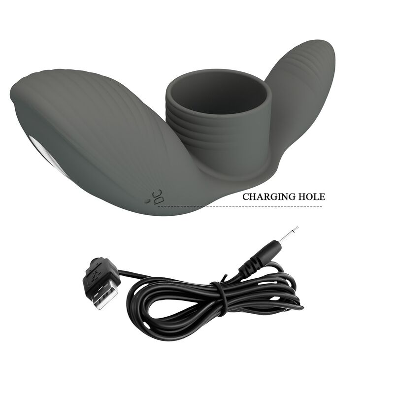 Pretty Love-Wiederaufladbar Vibrationsring mit doppelter Stimulation · Sextoys (Bild 10)