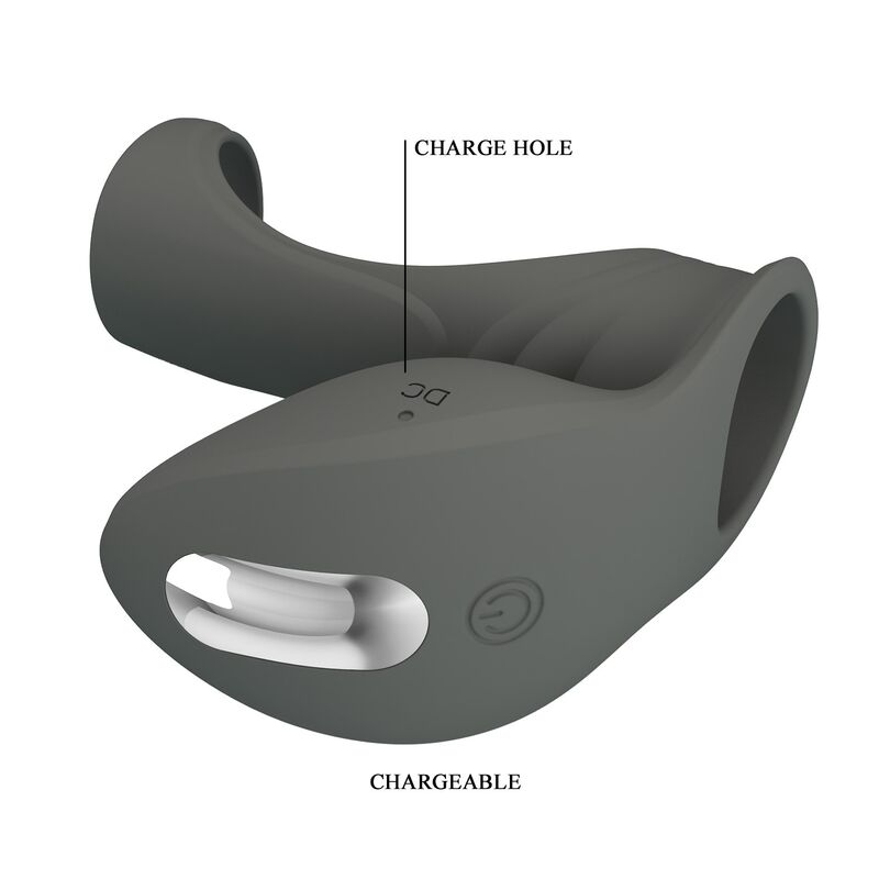 Pretty Love-Wiederaufladbar Vibrationsring mit doppeltem Reiz · Sextoys (Bild 4)