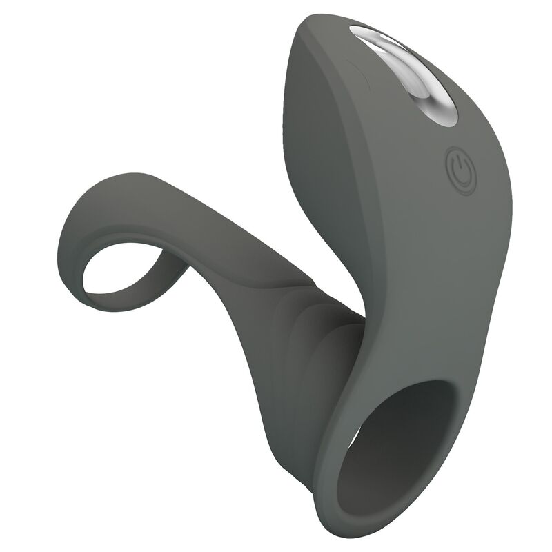 Pretty Love-Wiederaufladbar Vibrationsring mit doppeltem Reiz · Sextoys