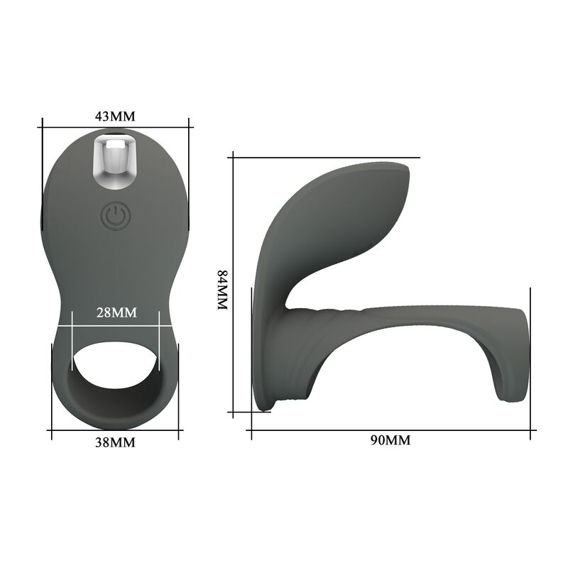 Pretty Love-Wiederaufladbar Vibrationsring mit doppeltem Reiz · Sextoys (Bild 8)
