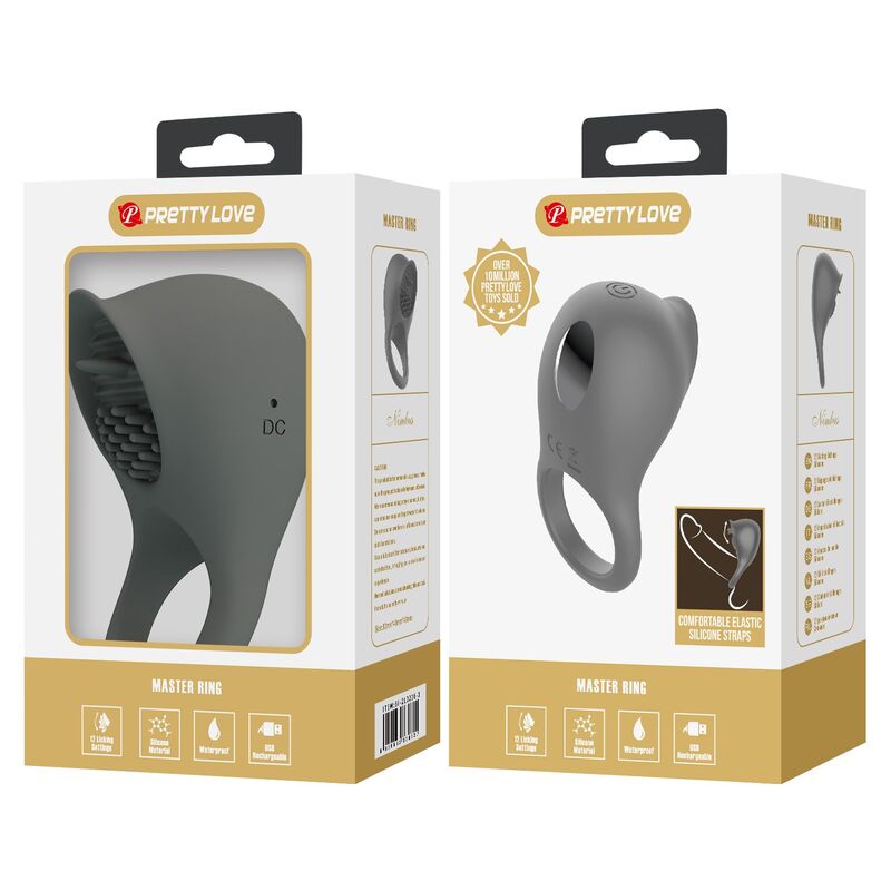 Pretty Love-Wiederaufladbar Vibrationsring mit oraler Wirkung · Sextoys (Bild 2)