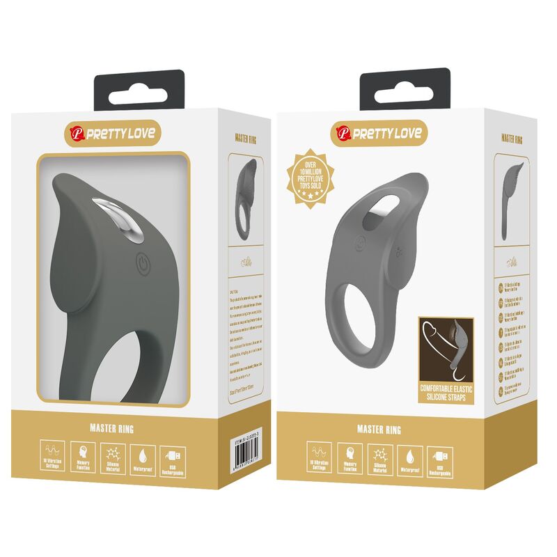 Pretty Love-Wiederaufladbar Vibrationsring aus flexiblem Silikon · Sextoys (Bild 10)