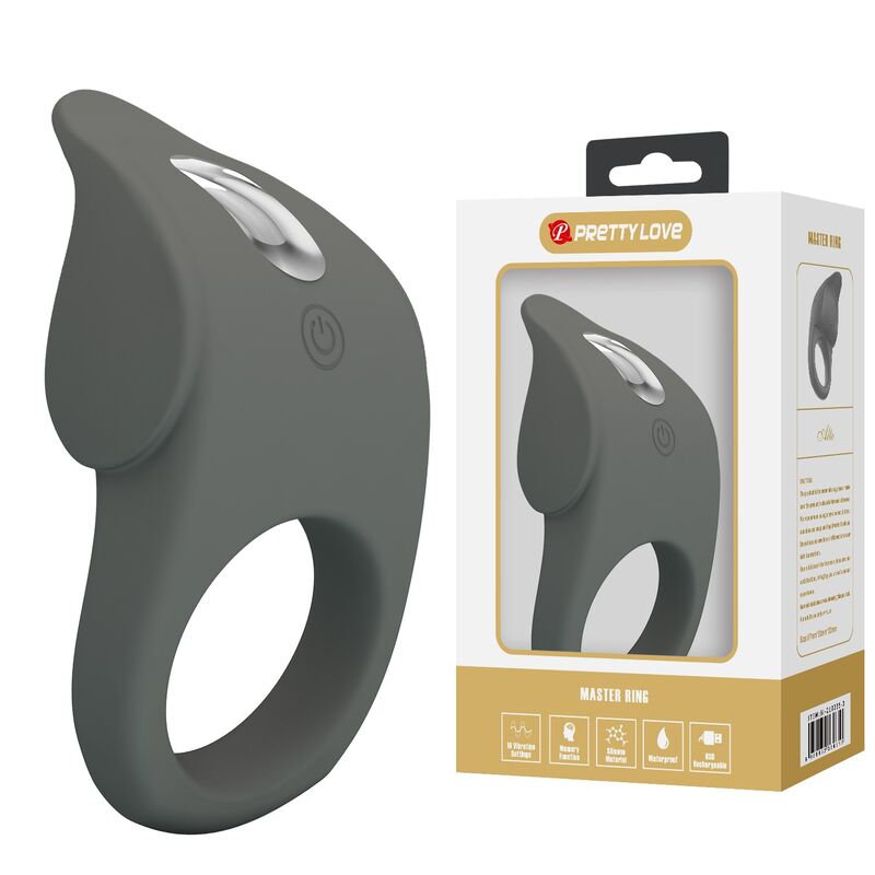 Pretty Love-Wiederaufladbar Vibrationsring aus flexiblem Silikon · Sextoys (Bild 2)