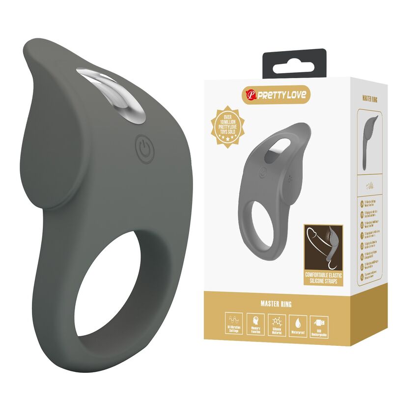 Pretty Love-Wiederaufladbar Vibrationsring aus flexiblem Silikon · Sextoys (Bild 9)