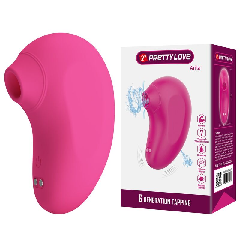 Pretty Love-Arila Stimulator mit Saug- und Vibrationsfunktion Rosa