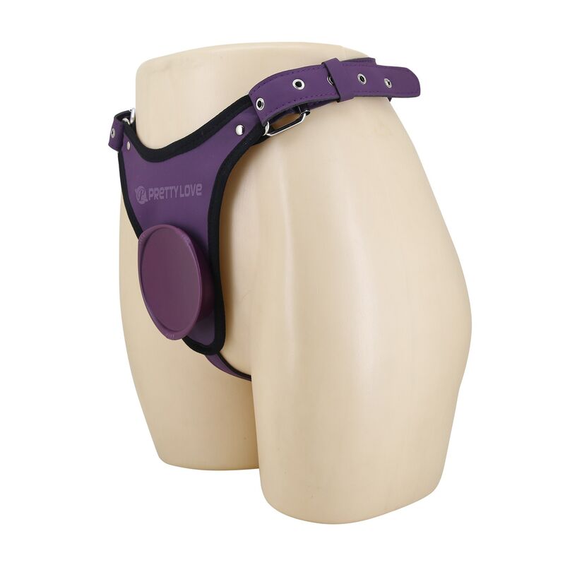 Pretty Love-Slip Harness Strap-on Universal Lila und Schwarz · Strap-on & Harness (Bild 4)