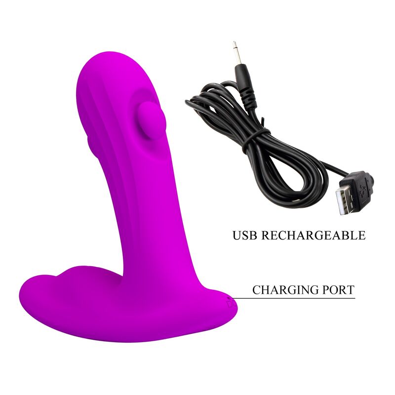 Pretty Love-Bauer Massager Prostata Wiederaufladbar Lila · Vibratoren (Bild 3)