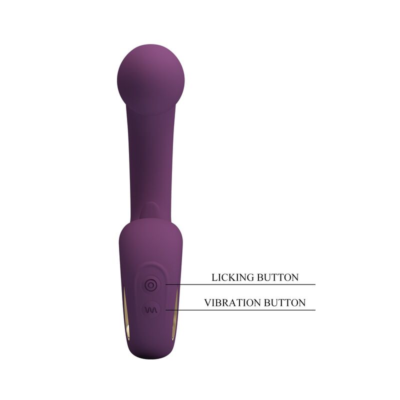 Pretty Love-Brynnlee Vibrator mit Stimulator oral Lila · Vibratoren (Bild 4)