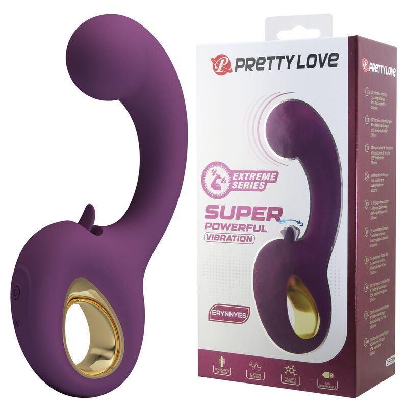 Pretty Love-Brynnlee Vibrator mit Stimulator oral Lila · Vibratoren