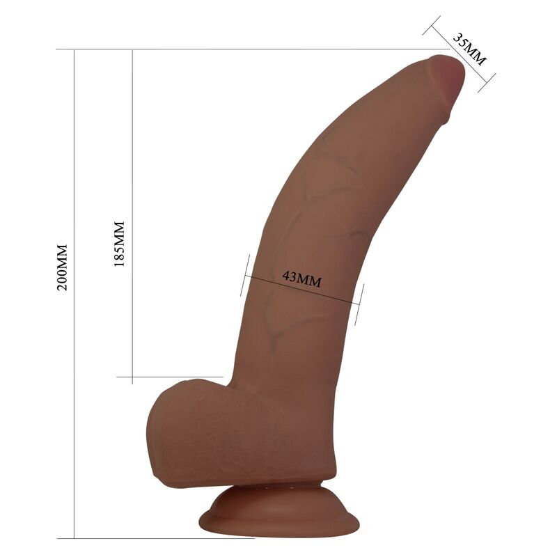 Pretty Love-Cuthbert Dildo Realist Flexible 20 cm Braun · Sextoys (Bild 6)