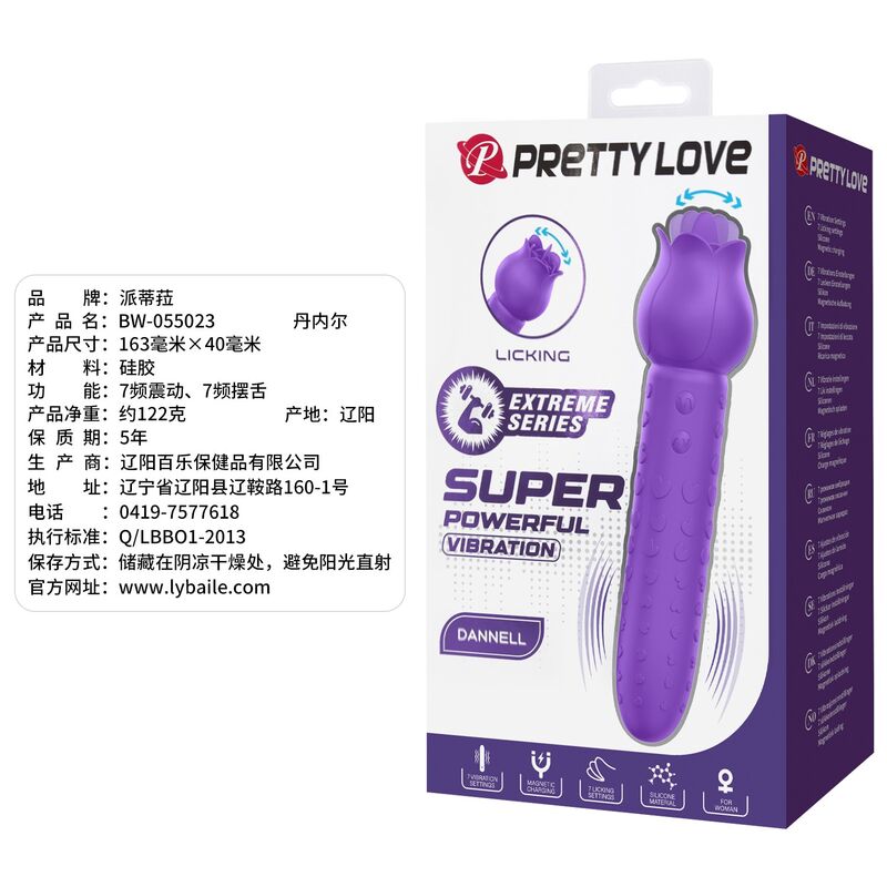 Pretty Love-Dannell Stimulator Klitoris mit Lila-Sprache · Vibratoren (Bild 3)