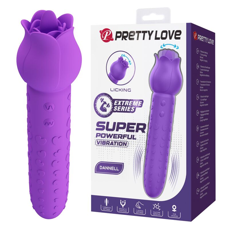 Pretty Love-Dannell Klitoris-Stimulator mit Zunge Lila