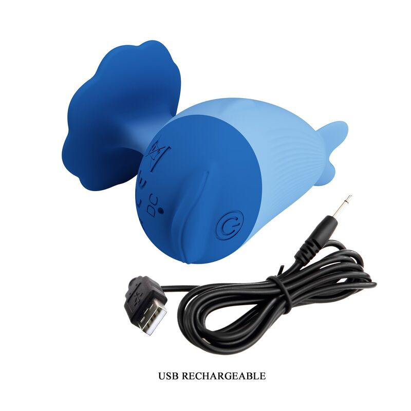 Pretty Love-Dolphin Mini Vibrator Wiederaufladbar Blau · Vibratoren (Bild 9)