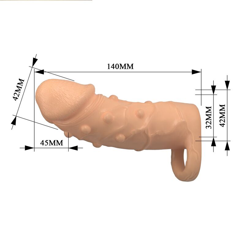 Pretty Love-Dort Penishülle Penis-Extender 14 cm Natural · Sextoys (Bild 7)