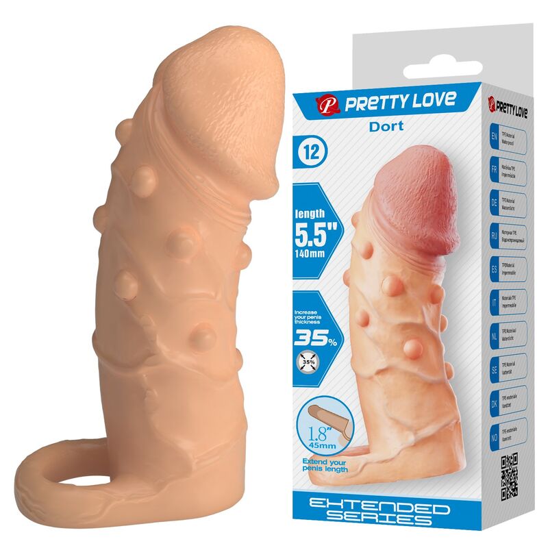 Pretty Love-Dort Penishülle Penis-Extender 14 cm Natural · Sextoys (Bild 8)
