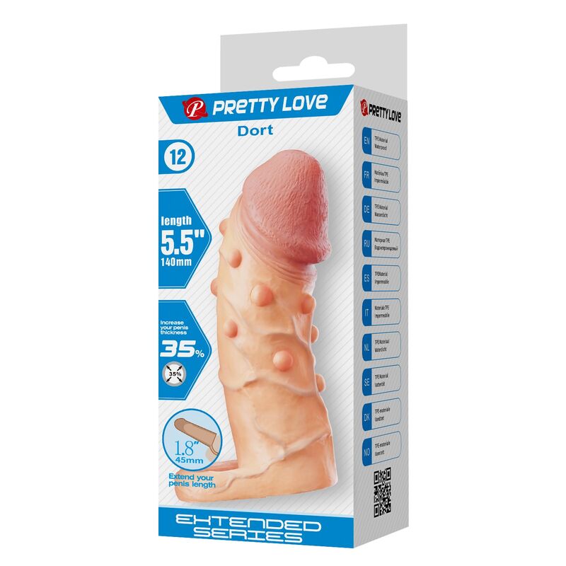 Pretty Love-Dort Penishülle Penis-Extender 14 cm Natural · Sextoys (Bild 3)