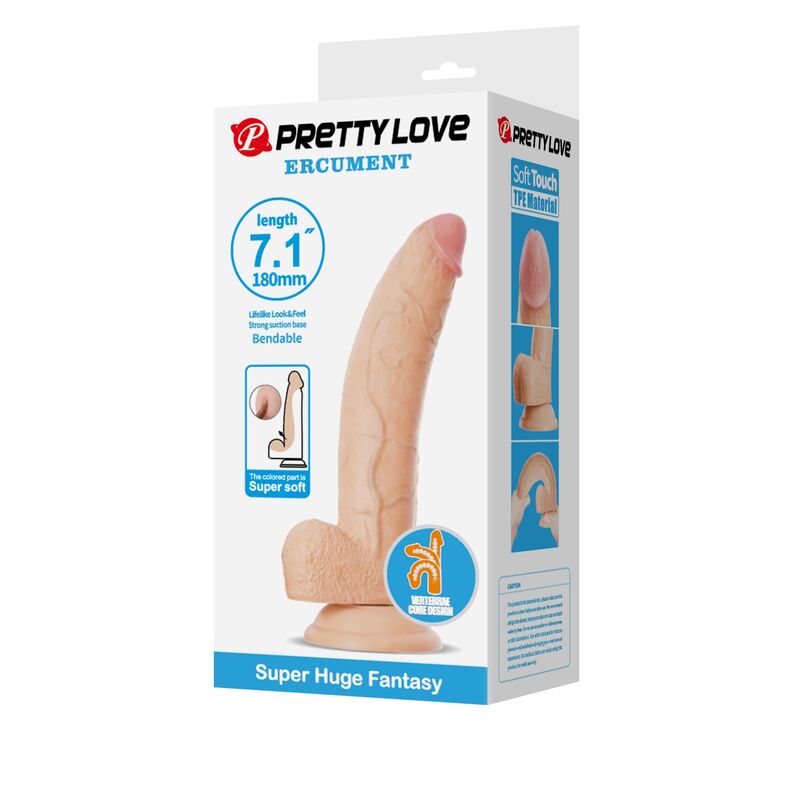 Pretty Love-Ellcument Dildo Realist Flexible 18 cm · Sextoys (Bild 3)