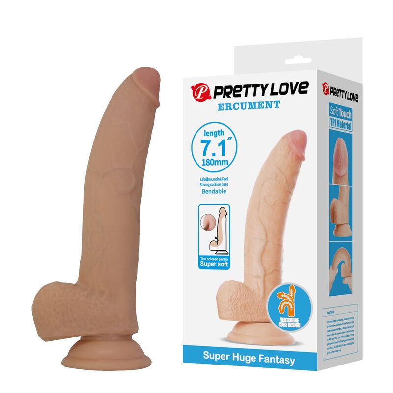 Pretty Love-Ellcument Dildo Realist Flexible 18 cm · Sextoys