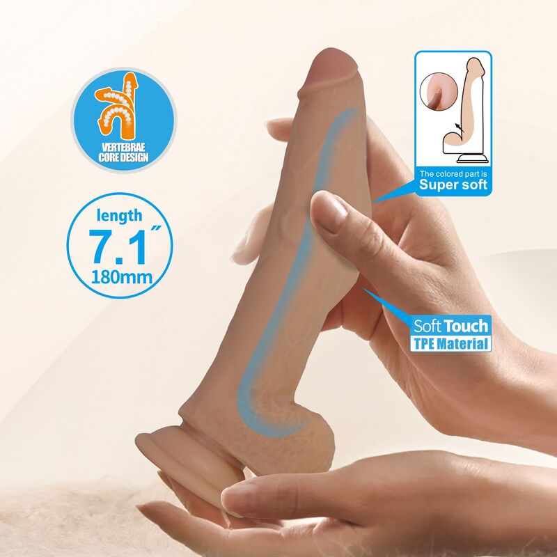 Pretty Love-Ellcument Dildo Realist Flexible 18 cm · Sextoys (Bild 7)
