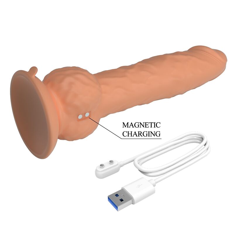 Pretty Love-Eren Dildo Vibrator mit Schub 20,5 cm Natural · Sextoys (Bild 6)
