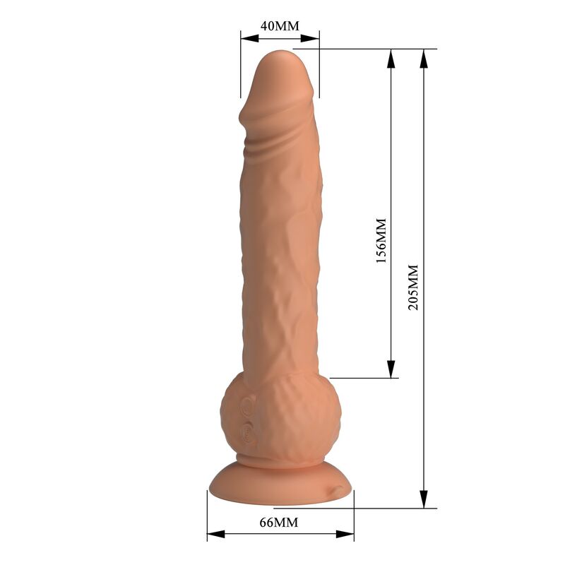 Pretty Love-Eren Dildo Vibrator mit Schub 20,5 cm Natural · Sextoys (Bild 7)