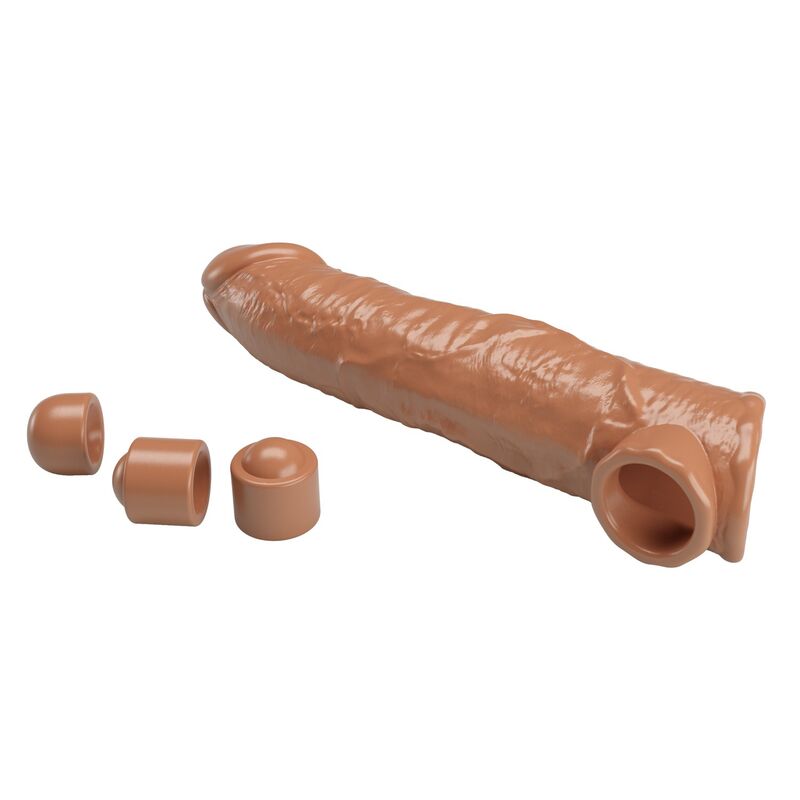 Pretty Love-Penishülle Verstellbare Erweiterung 26 cm Braun · Sextoys (Bild 6)