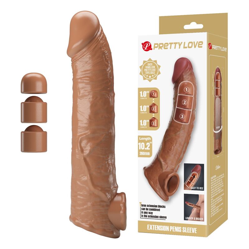 Pretty Love-Verstellbare Penisverlängerung 26 cm Natur