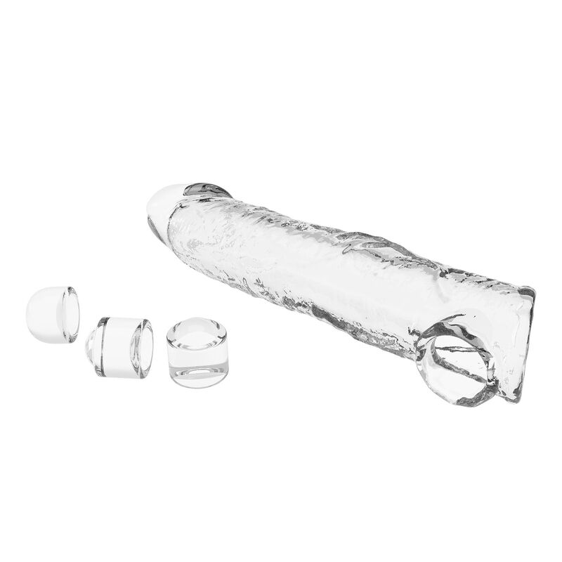 Pretty Love-Penishülle Verstellbare Erweiterung 26 cm Transparent · Sextoys (Bild 2)