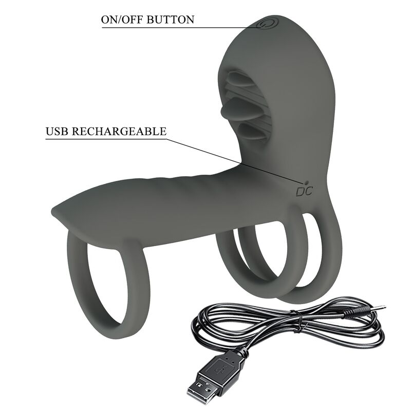 Pretty Love-Penishülle Penis mit doppelter Stimulierung und Wirkung zum Einnehmen · Sextoys (Bild 4)