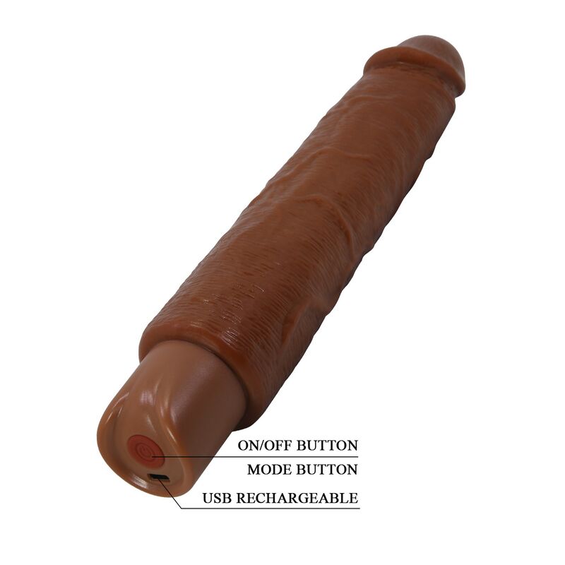 Pretty Love-Gavin Vibrator Realistisch 25 cm Braun · Vibratoren (Bild 6)