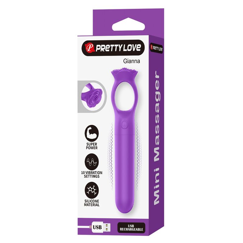 Pretty Love-Giana Mini Vibrator Wiederaufladbar Lila · Vibratoren (Bild 5)