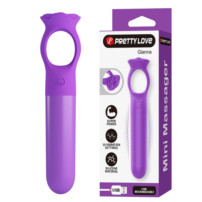 Pretty Love-Giana Mini-Vibrator wiederaufladbar Lila