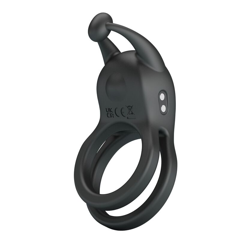 Pretty Love-Goodwin Ring Vibrator Doppel Wiederaufladbar Schwarz · Sextoys (Bild 4)