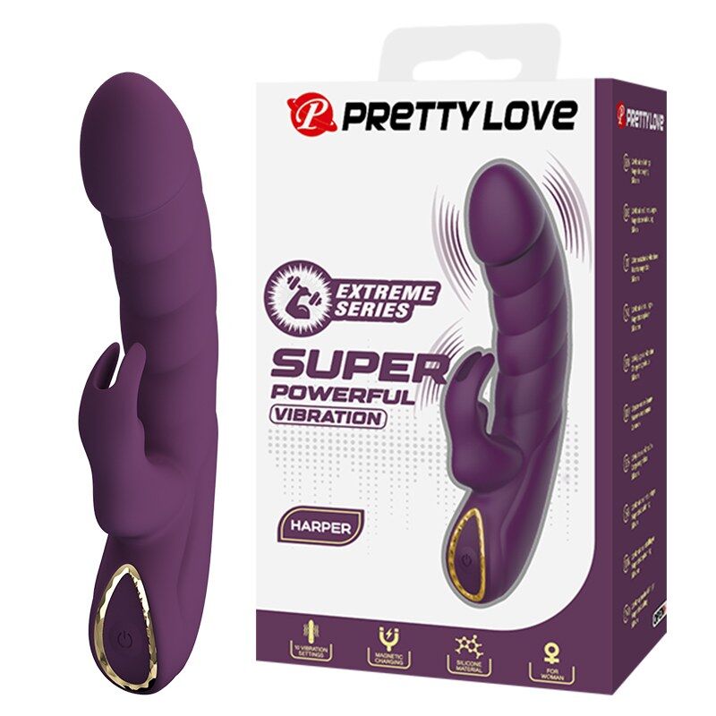 Pretty Love-Harper Vibrator Rabbit 10 Funktionen Lila · Vibratoren