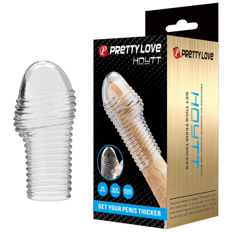 Pretty Love-Hottt Strukturierte Penishülle Transparent