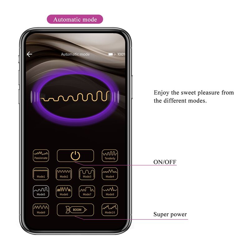 Pretty Love-Pulsen Ei Vibrator mit Anwendung 12 Funktionen Rosa · Vibratoren (Bild 10)