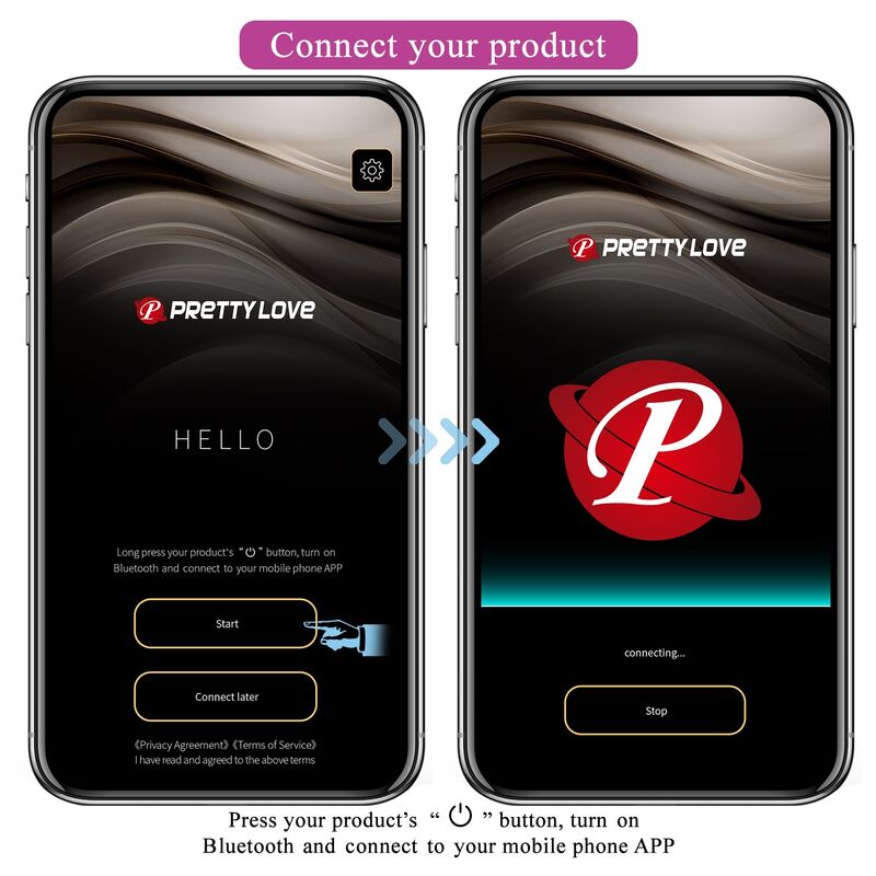 Pretty Love-Pulsen Ei Vibrator mit Anwendung 12 Funktionen Rosa · Vibratoren (Bild 7)
