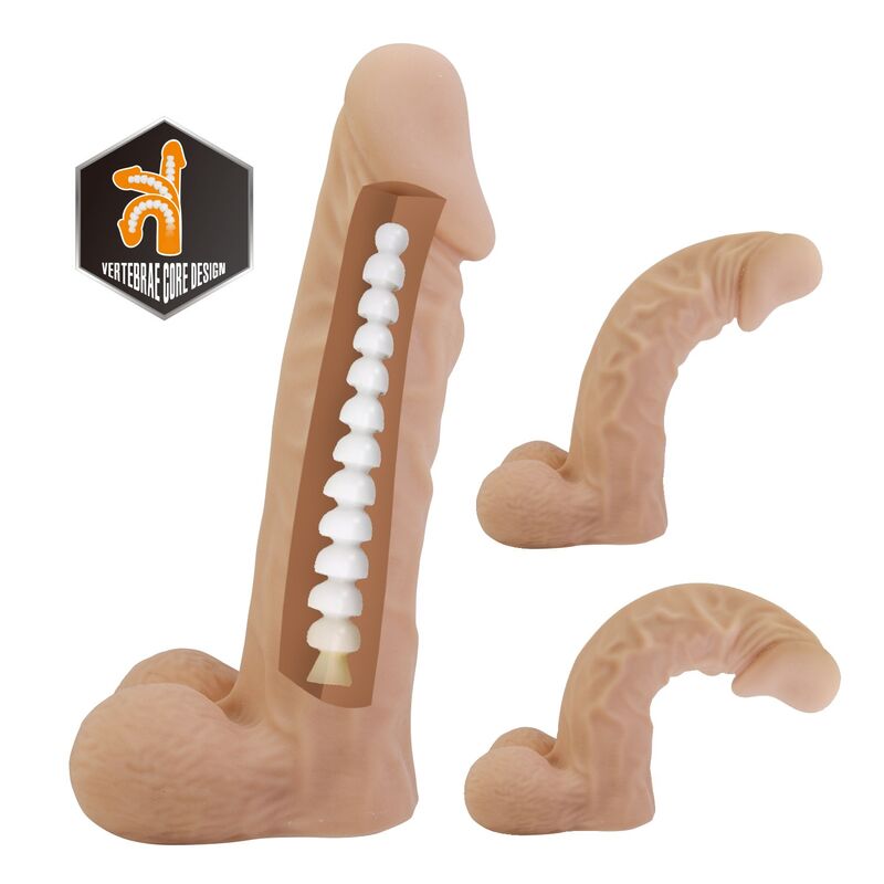 Pretty Love-Jolyon Strap-on mit Dildo Flexible 22 cm Natural · Strap-on & Harness (Bild 7)
