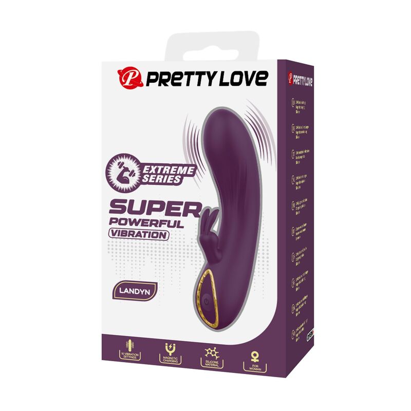 Pretty Love-Landyn Vibrator Kaninchen 10 Funktionen Lila · Vibratoren (Bild 7)