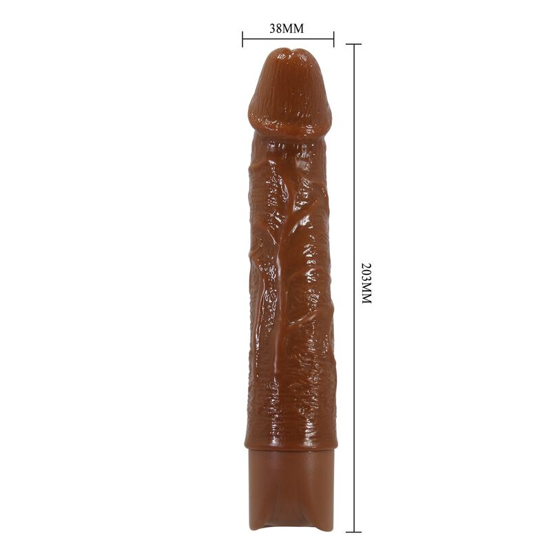 Pretty Love-Leonardo Vibrator Realistisch 20 cm Braun · Sextoys (Bild 4)