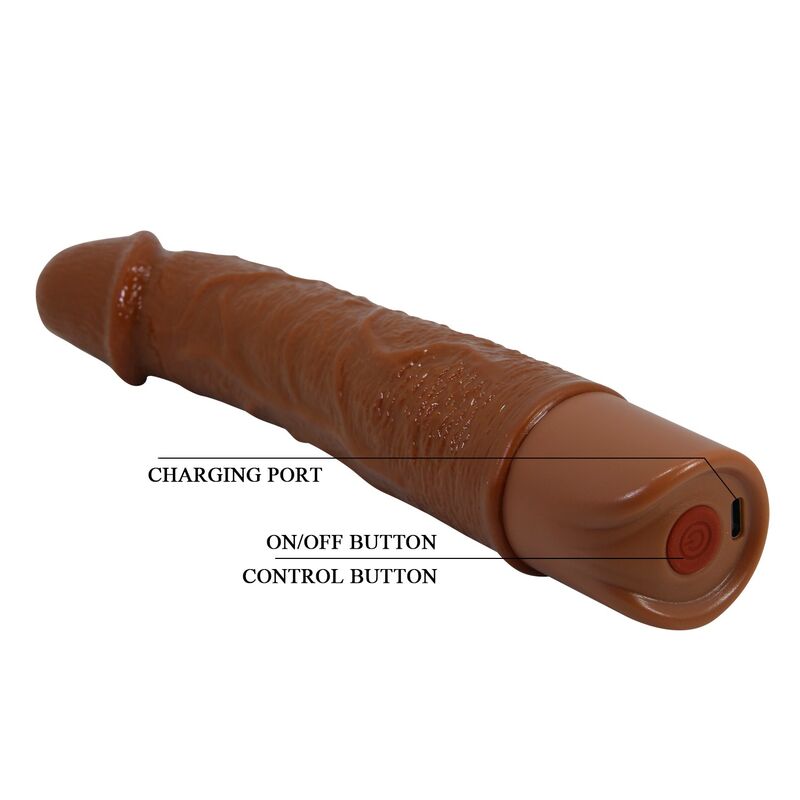 Pretty Love-Leonardo Vibrator Realistisch 20 cm Braun · Sextoys (Bild 9)