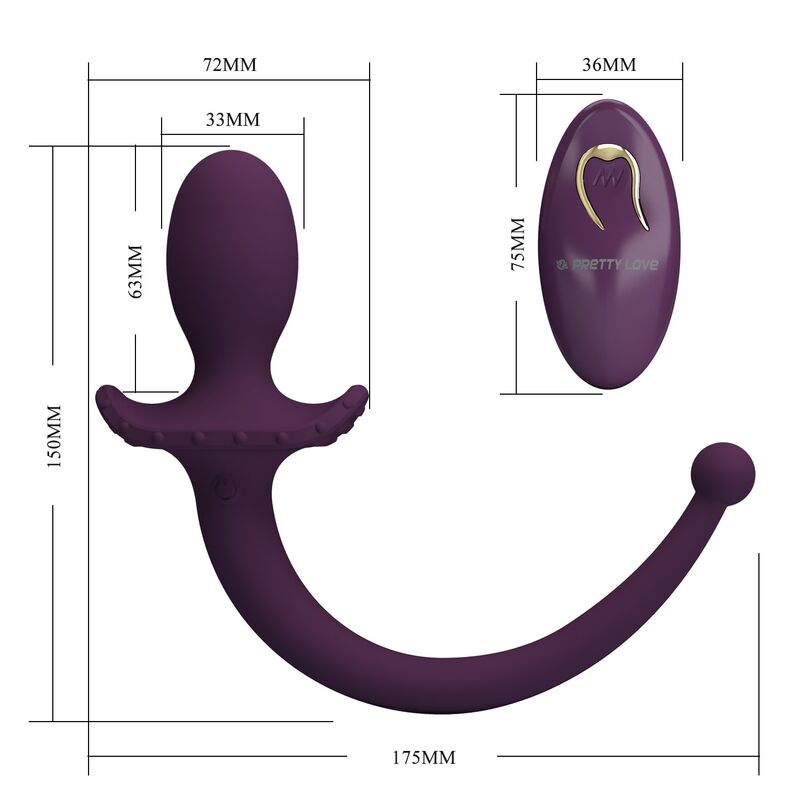 Pretty Love-Lioea Analplug Vibrator mit Coda und Fernbedienung · Sextoys (Bild 6)